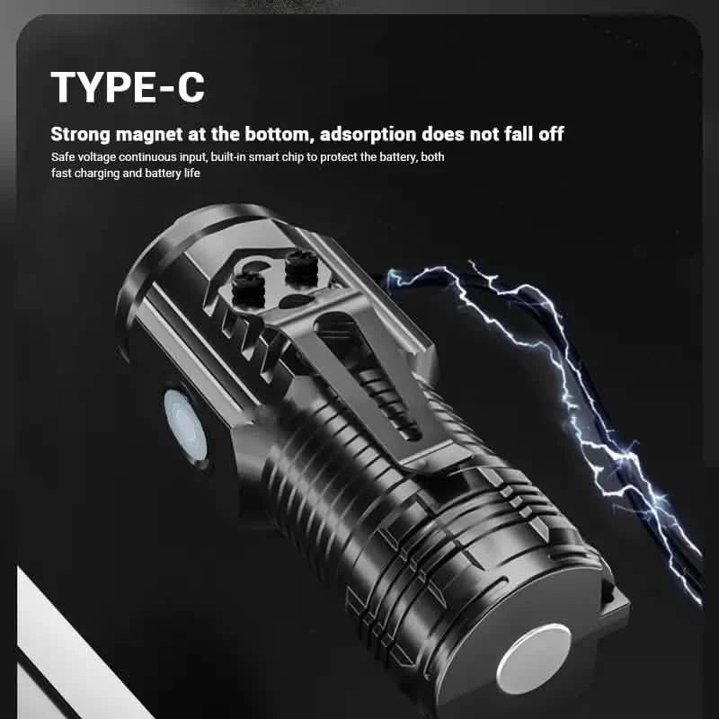 2-Pack: USB Rechargeable Mini LED Tactical Flashlight DailySale