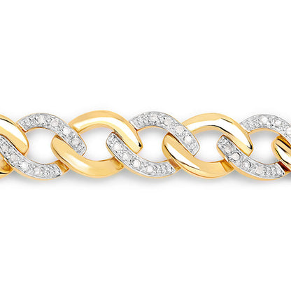 0.70 Carat Genuine White Diamond .925 Sterling Silver Bracelet Bids.com