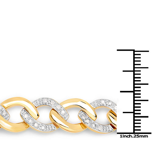 0.70 Carat Genuine White Diamond .925 Sterling Silver Bracelet Bids.com