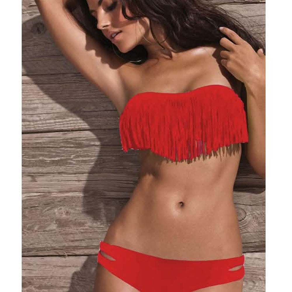 2-Piece: Fashion Fringe Bikini Swimwear DailySale