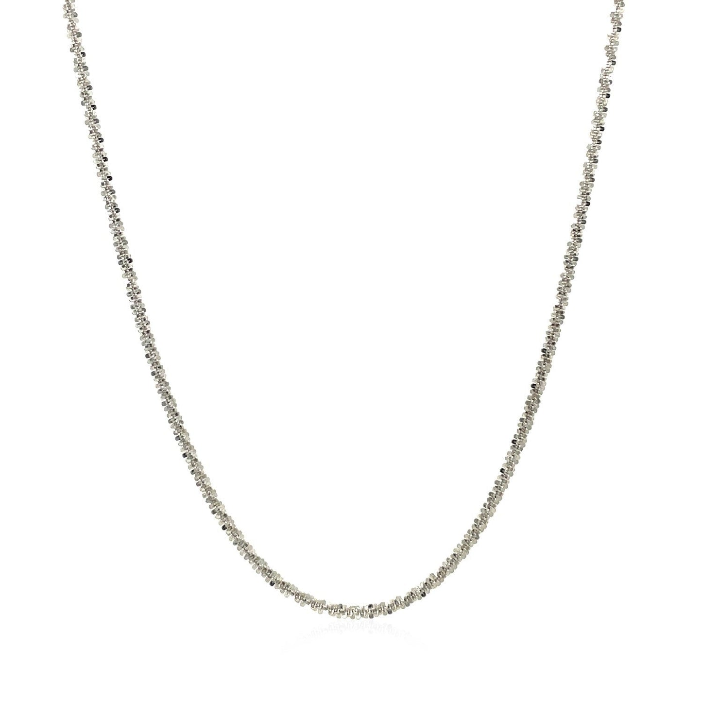 14k White Gold Sparkle Chain 1.5mm Bids.com