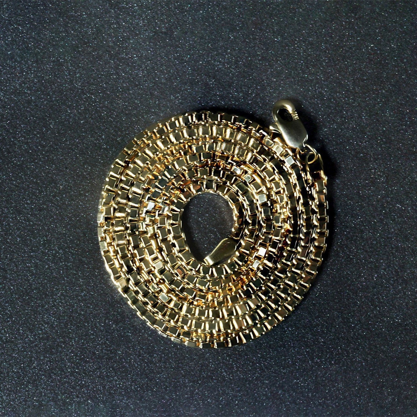2.0mm 14k Yellow Gold Semi Solid Box Chain Bids.com