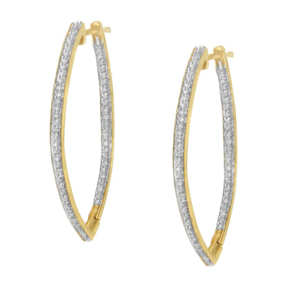 10k Yellow Gold Round Cut Diamond Earrings (1 cttw, I-J Color, I2-I3 Clarity) Bids.com