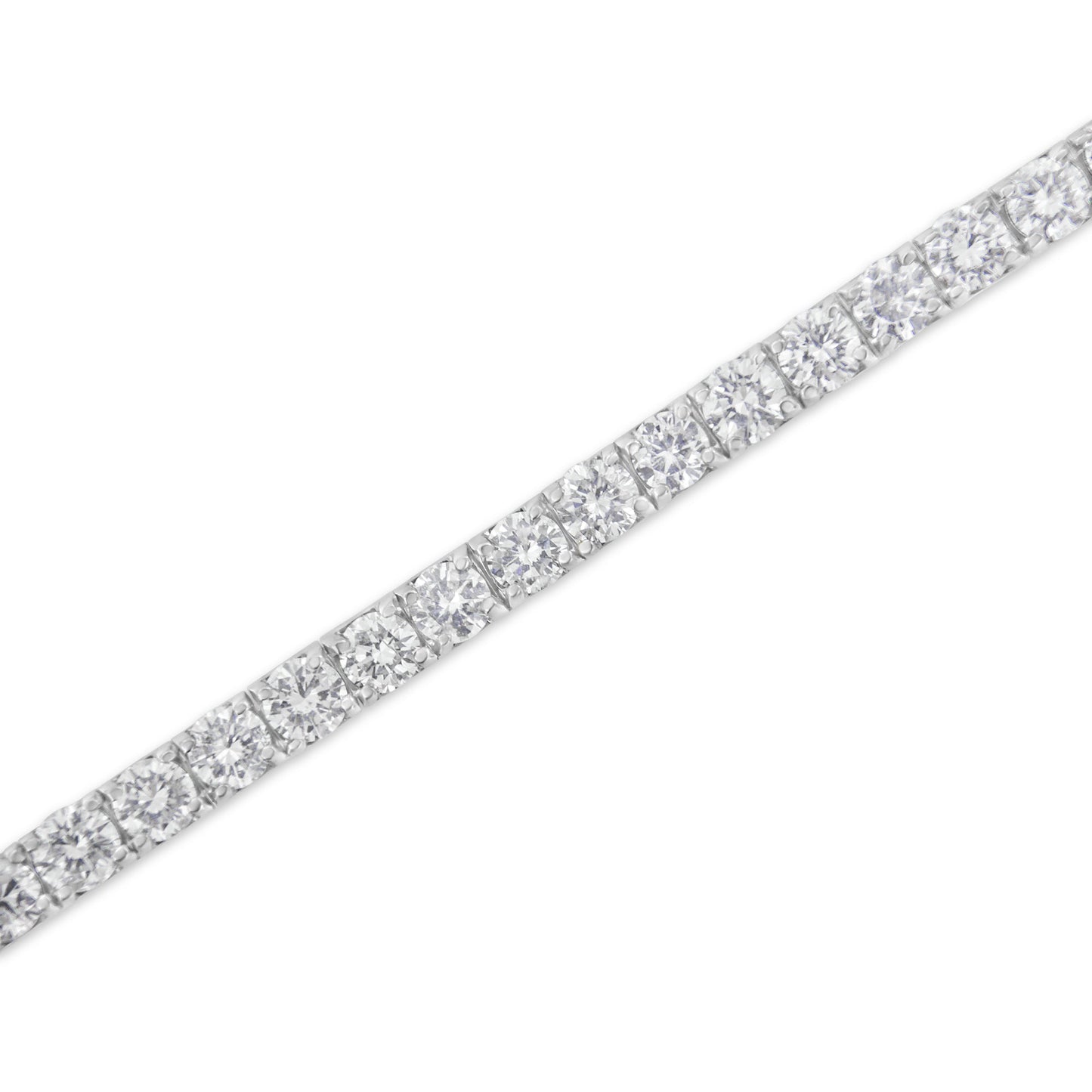 IGI Certified 4.0 Cttw Diamond 14K White Gold Classic 7â€ Tennis Bracelet (H-I Color, I1-I2 Clarity) Bids.com