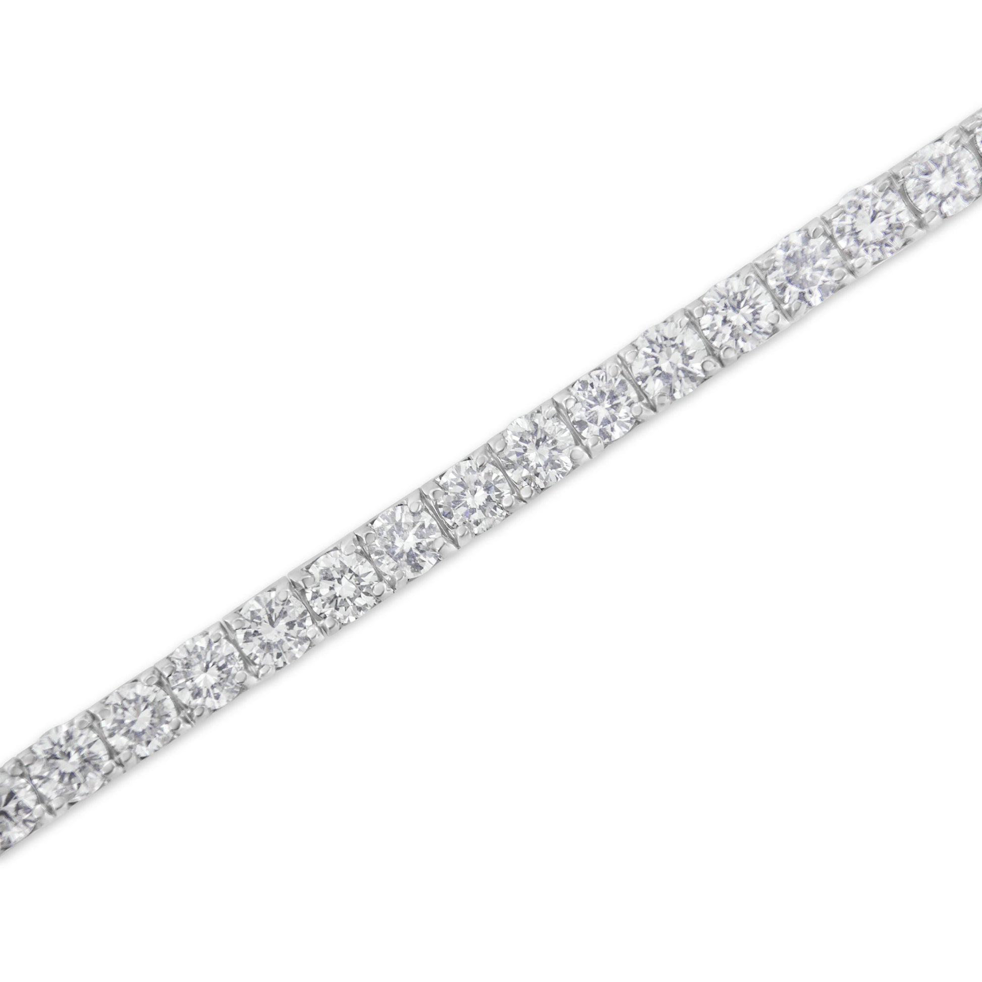 IGI Certified 4.0 Cttw Diamond 14K White Gold Classic 7â€ Tennis Bracelet (H-I Color, I1-I2 Clarity) Bids.com