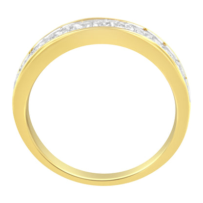 14KT Yellow Gold Diamond Channel Band Ring (1 cttw, H-I Color, SI2-I1 Clarity) Bids.com