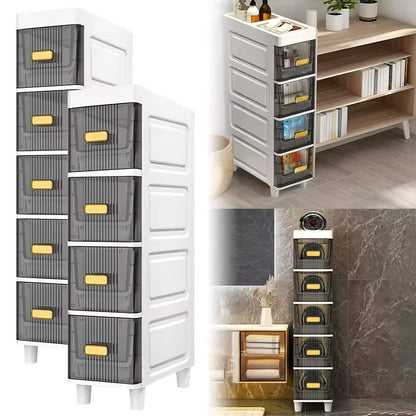 Slimline Multi-Drawer Storage Cabinet – 3, 4, or 6 Layer DailySale