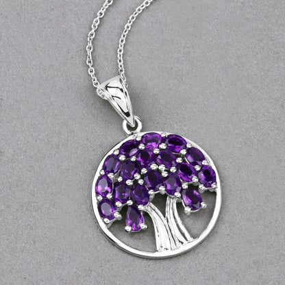2.94 Carat Genuine Amethyst .925 Sterling Silver Pendant Bids.com
