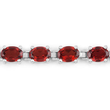15.30 Carat Genuine Garnet .925 Sterling Silver Bracelet Bids.com