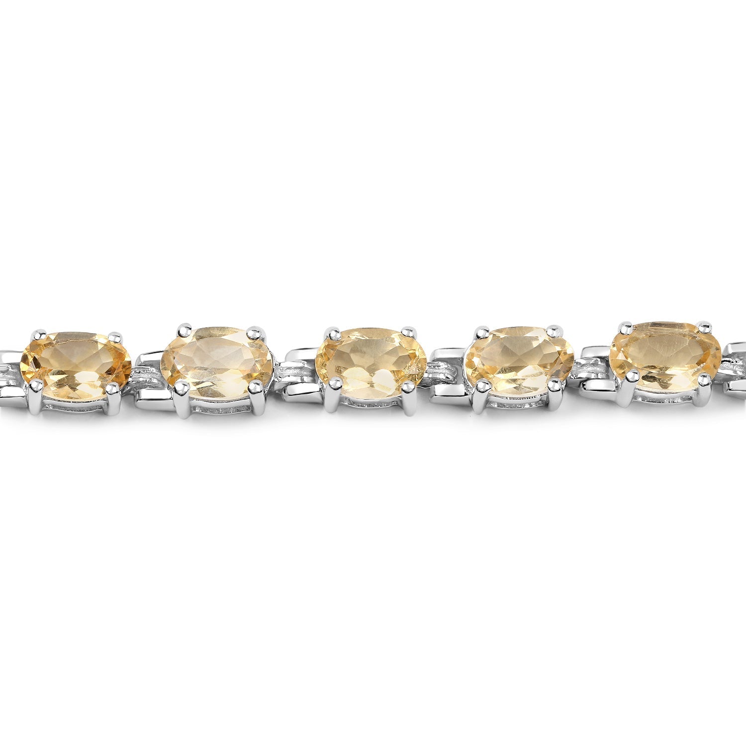 9.03 Carat Genuine Citrine .925 Sterling Silver Bracelet Bids.com
