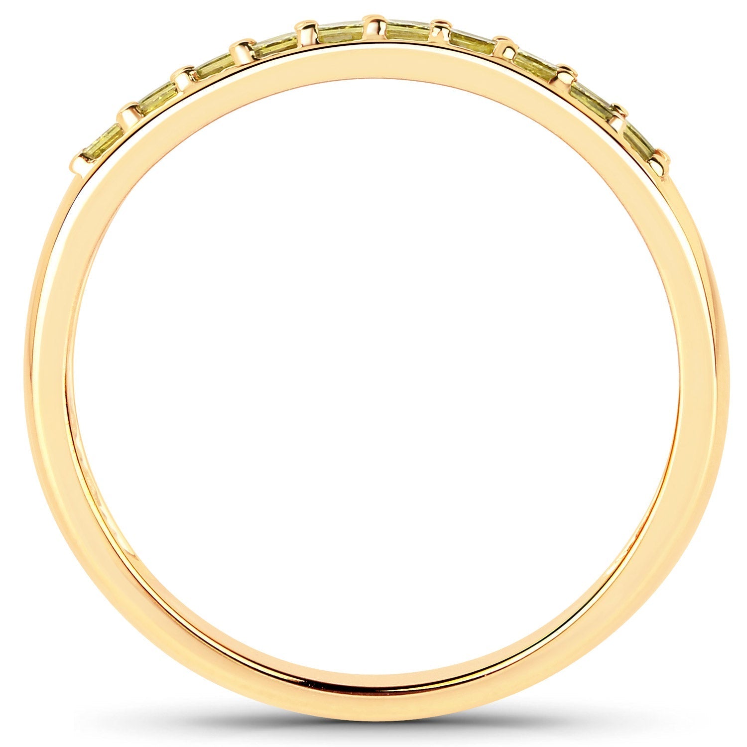 0.27 Carat Genuine Yellow Diamond 14K Yellow Gold Ring (SI1-SI2) Bids.com
