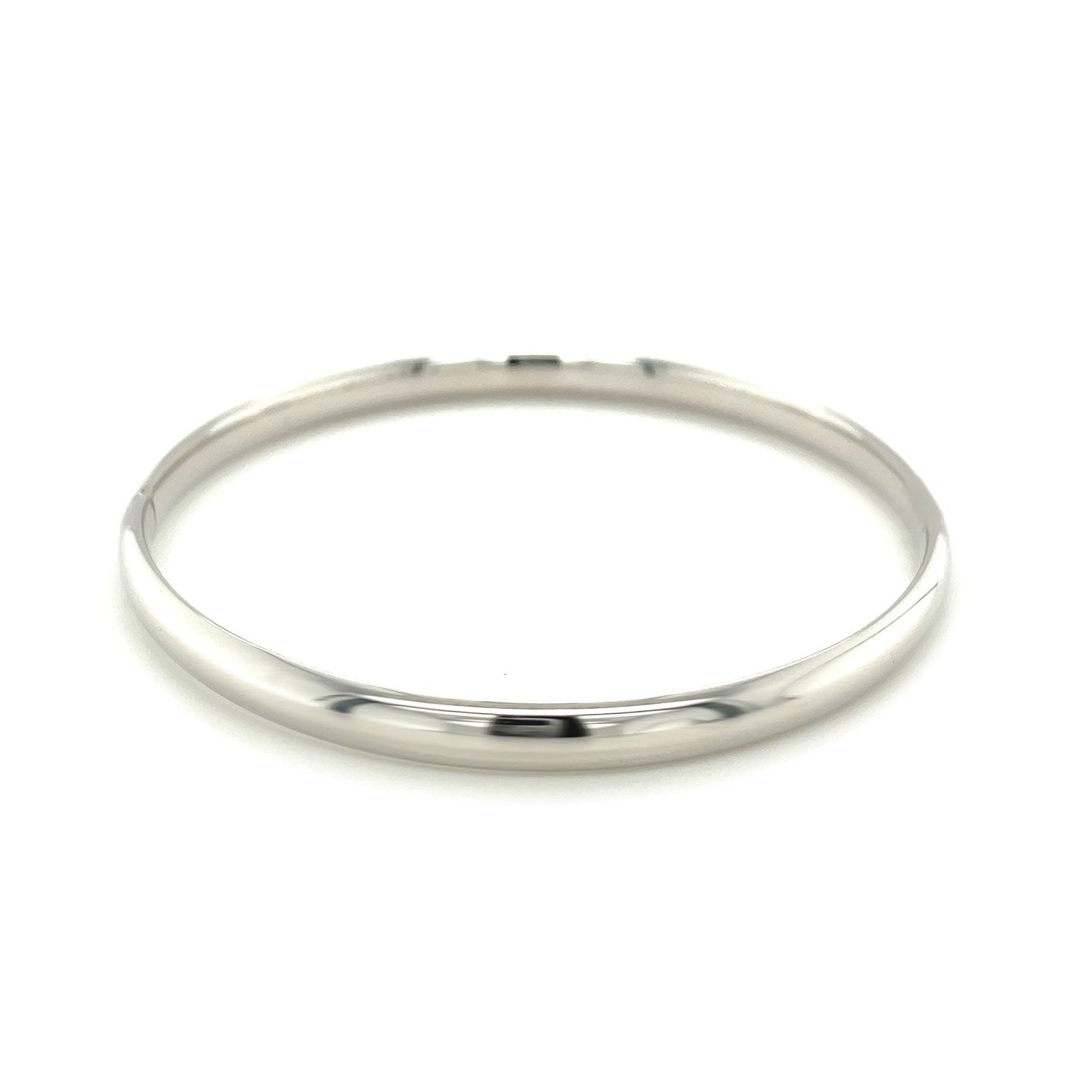 Classic Bangle in 14k White Gold (5.0mm) Bids.com