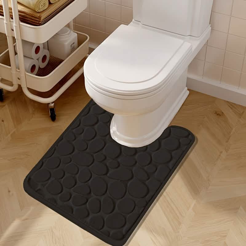 Ultra-Soft Memory Foam Bath Mat – Non-Slip, Absorbent (Gray Hexagon) DailySale