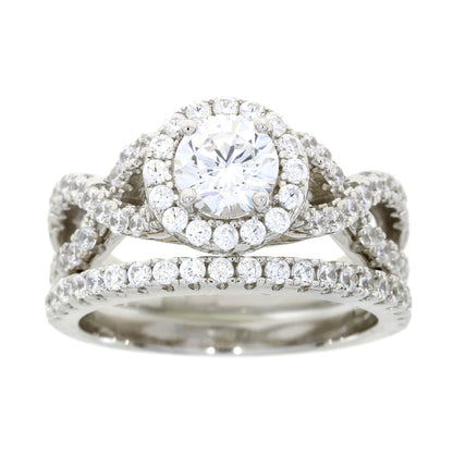 Natural Cubic Zirconium CZ SS Bridal Sterling Silver Bids.com