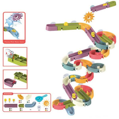 Baby Bath Toys DIY Marble Race Run Assembling Track DailySale