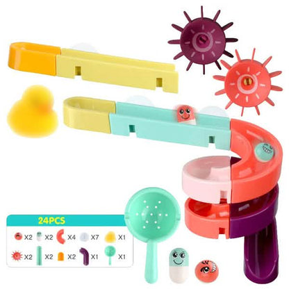Baby Bath Toys DIY Marble Race Run Assembling Track DailySale