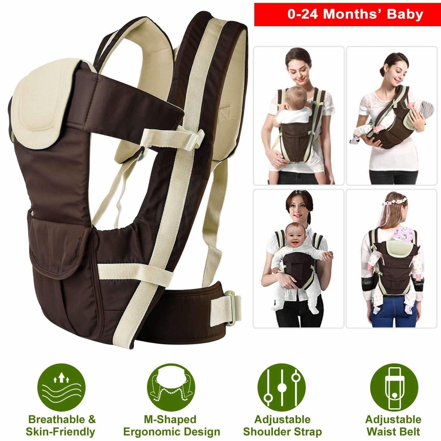 Baby Carrier Breathable Adjustable Wrap DailySale
