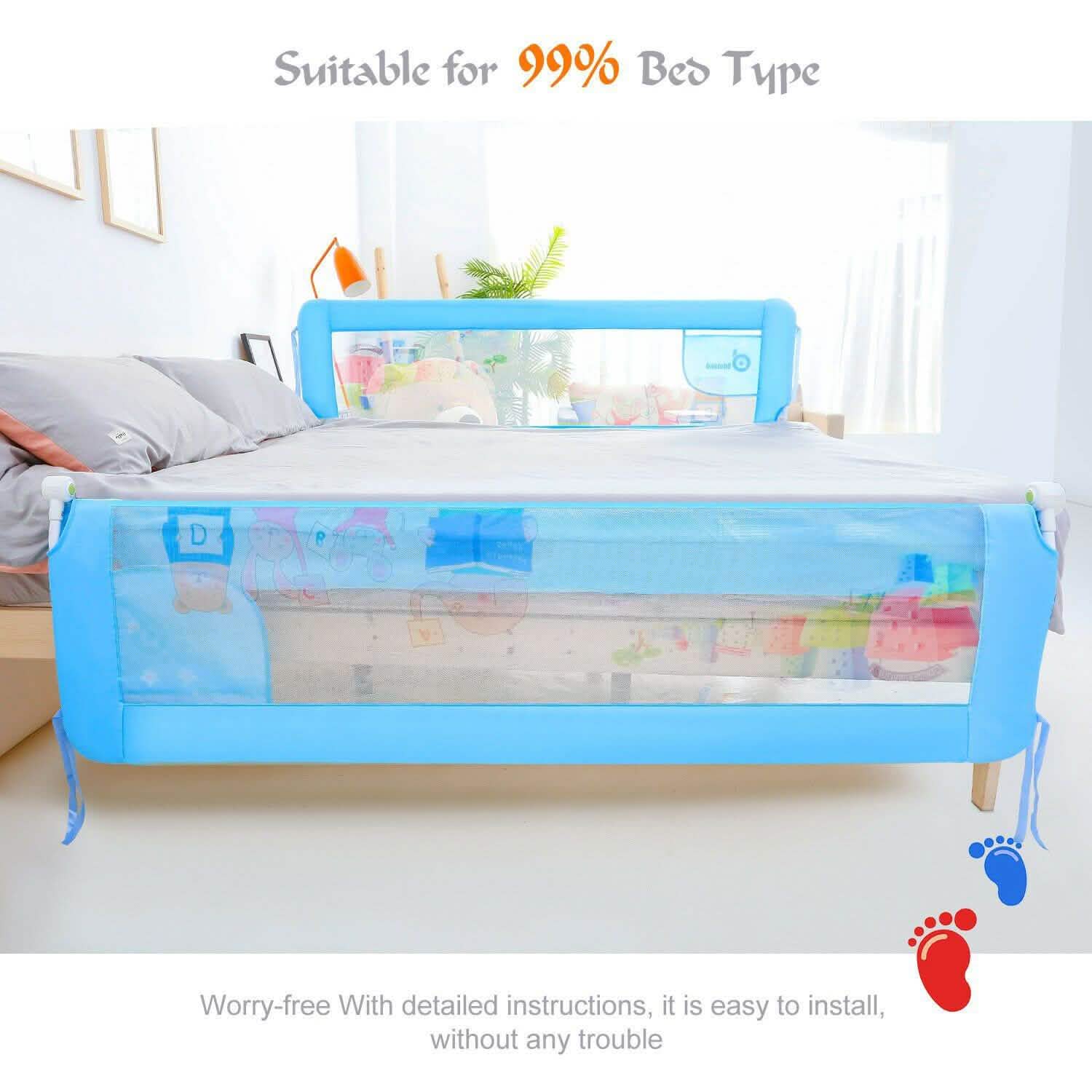 Baby Child Toddler Safety Bed Rail Anti Falling Bed Guard DailySale