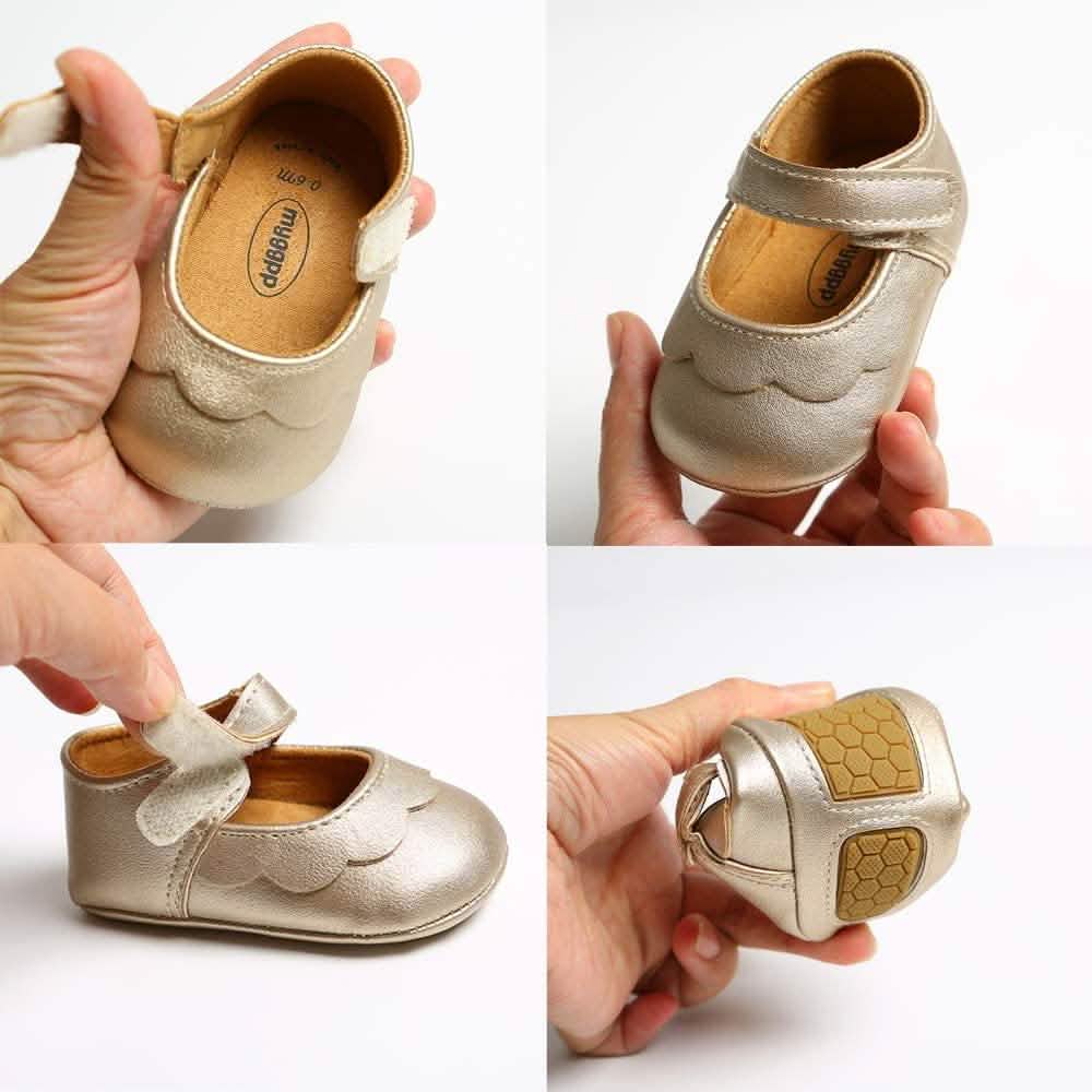 Baby Girls Mary Jane Flats Non-Slip Toddler First Walkers Princess Dress Shoes DailySale