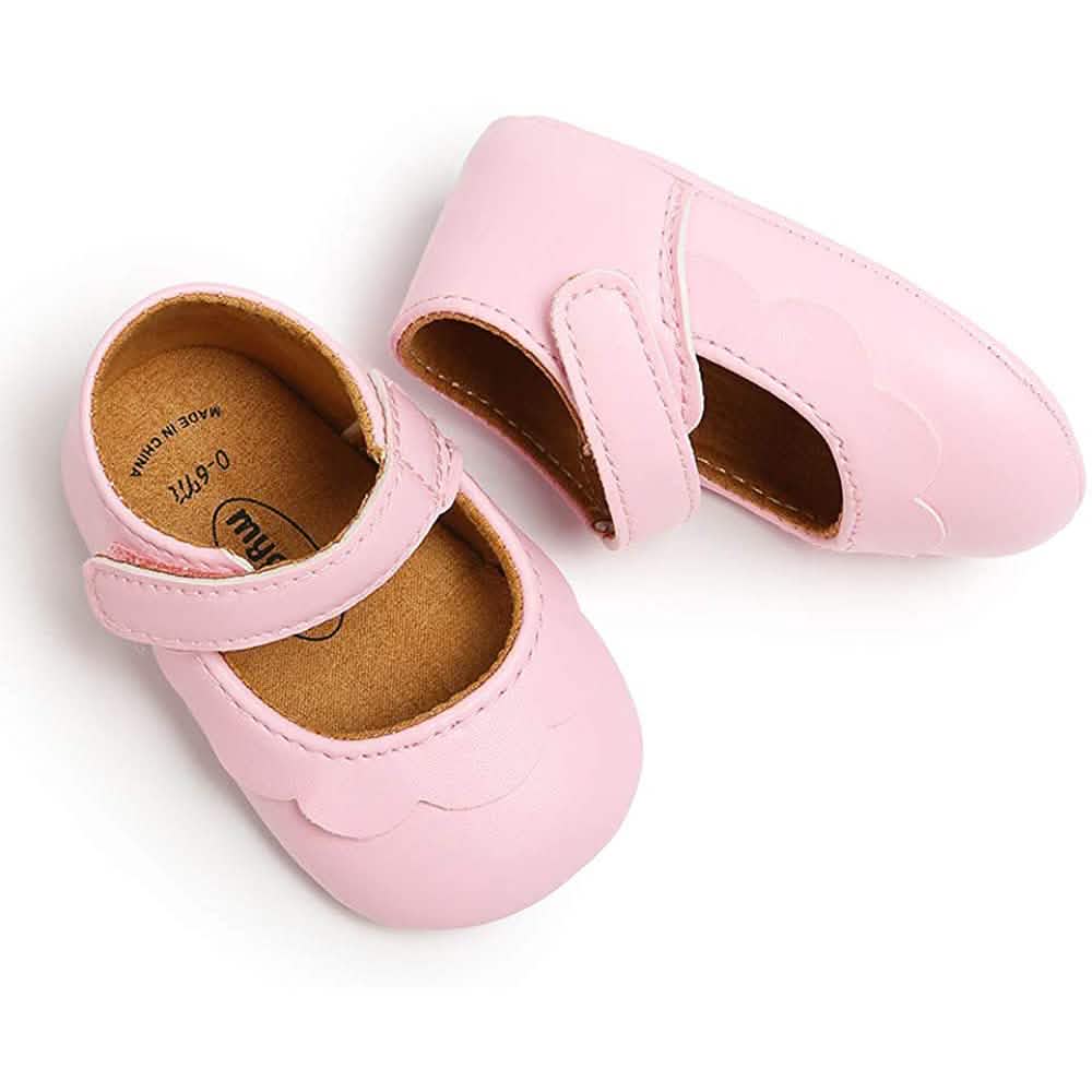 Baby Girls Mary Jane Flats Non-Slip Toddler First Walkers Princess Dress Shoes DailySale