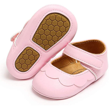 Baby Girls Mary Jane Flats Non-Slip Toddler First Walkers Princess Dress Shoes DailySale