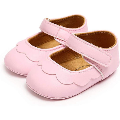 Baby Girls Mary Jane Flats Non-Slip Toddler First Walkers Princess Dress Shoes DailySale