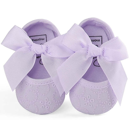 Baby Girls Princess Bowknot Soft Sole Cloth Crib Shoes Sneaker DailySale