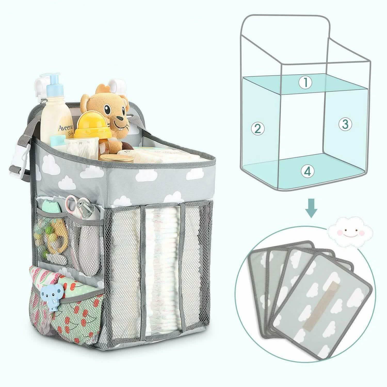 Baby Hanging Storage Caddy Crib Organizer DailySale