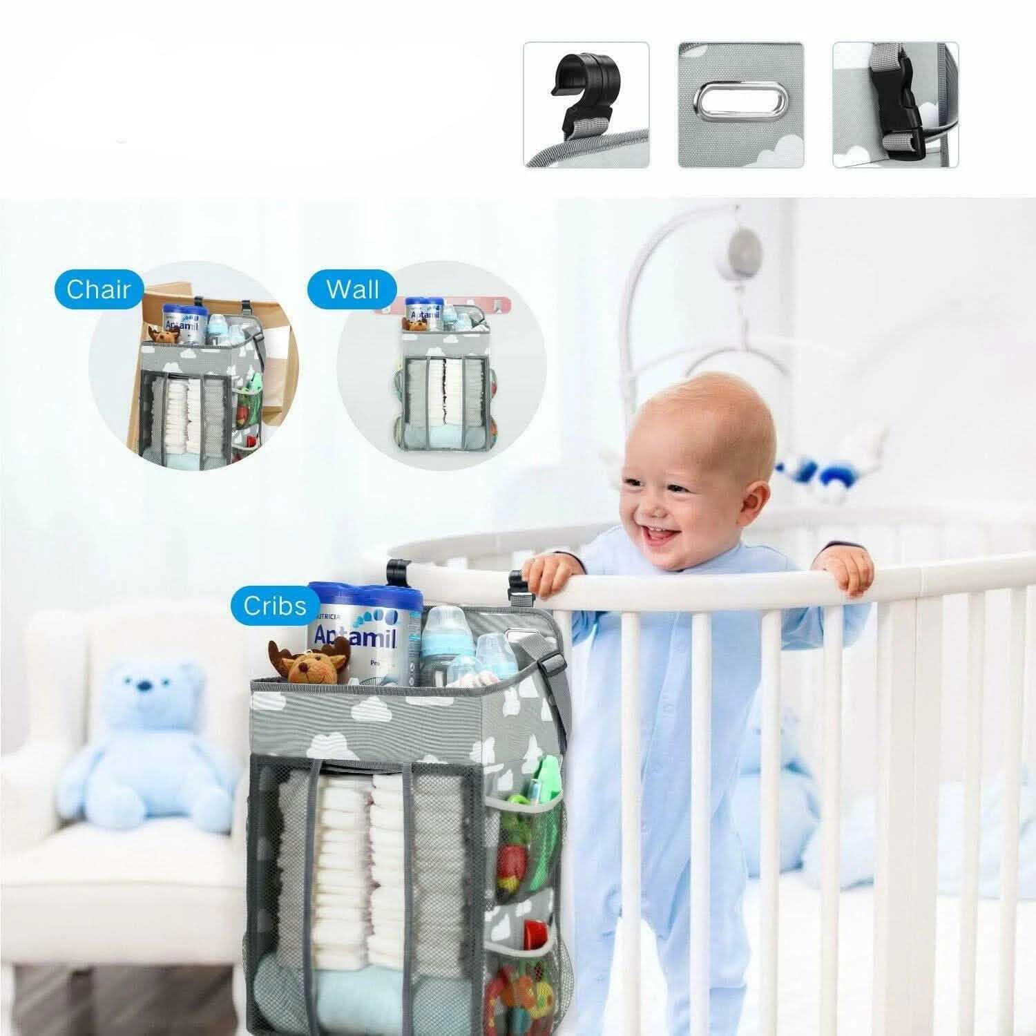 Baby Hanging Storage Caddy Crib Organizer DailySale