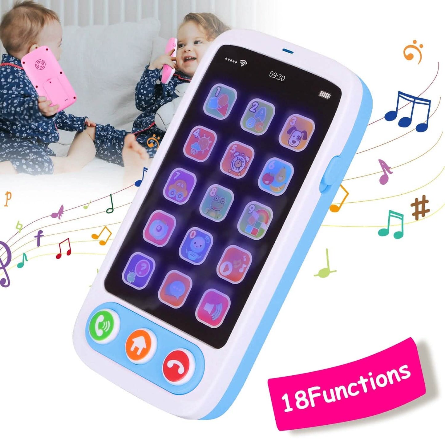 Baby Infant Interactive Educational Phone with Music Light DailySale