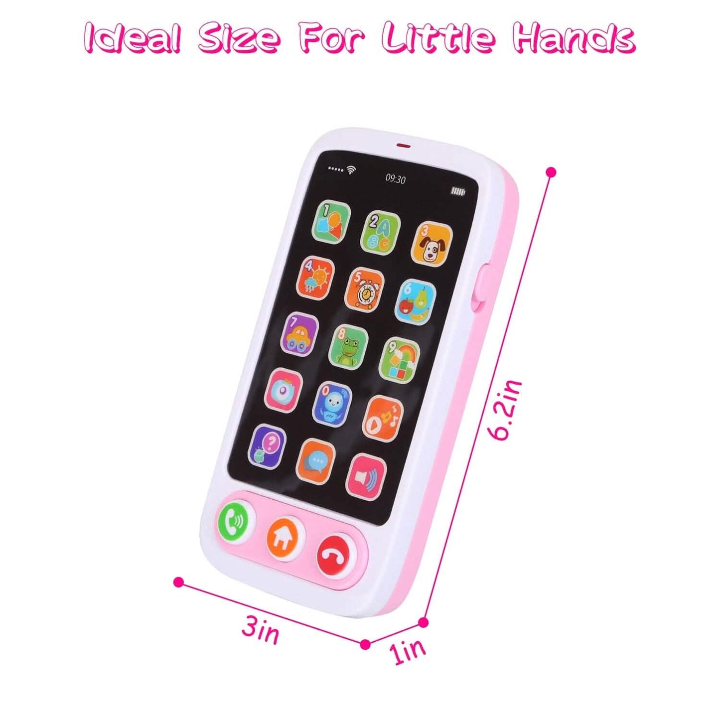 Baby Infant Interactive Educational Phone with Music Light DailySale