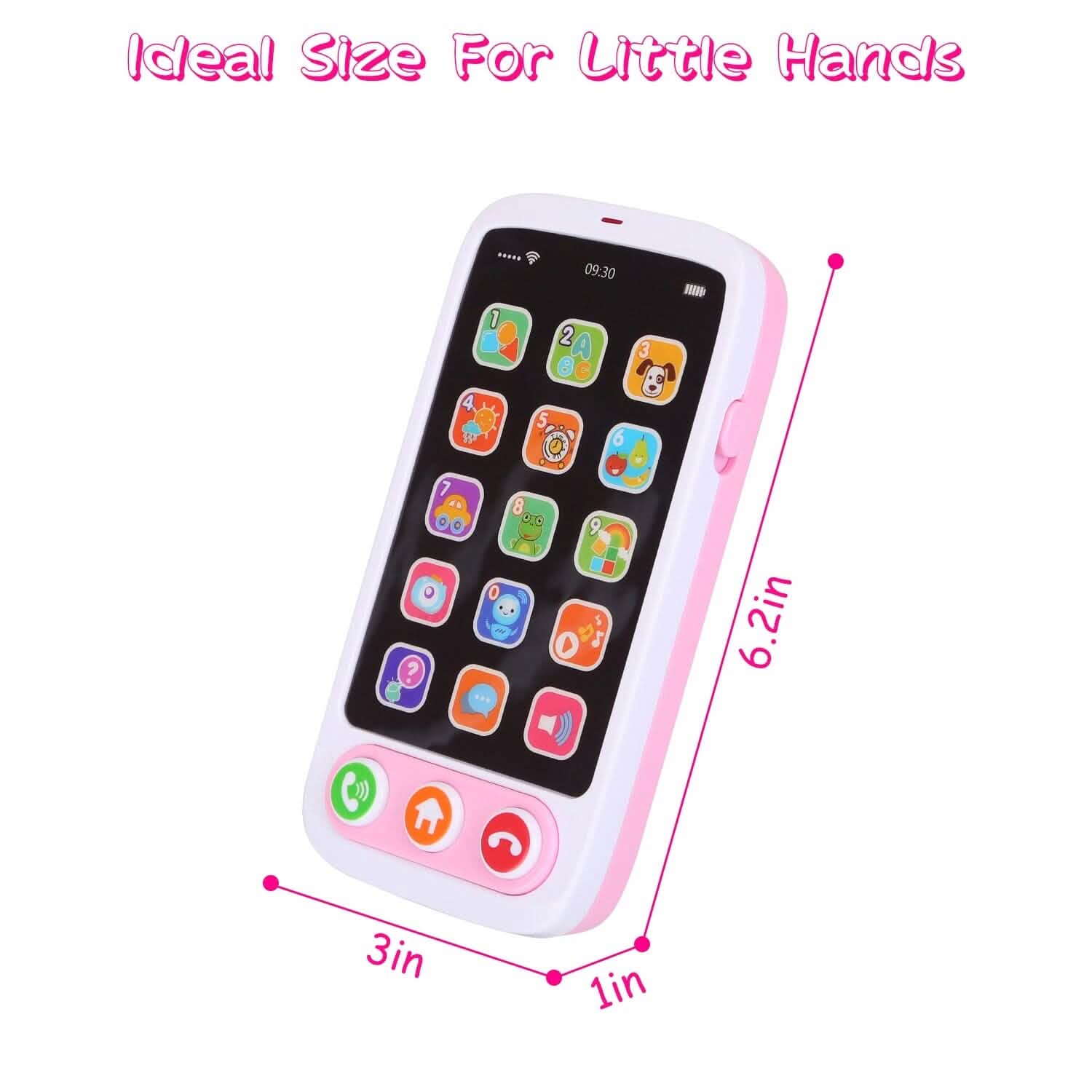 Baby Infant Interactive Educational Phone with Music Light DailySale