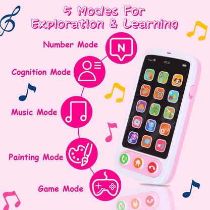 Baby Infant Interactive Educational Phone with Music Light DailySale