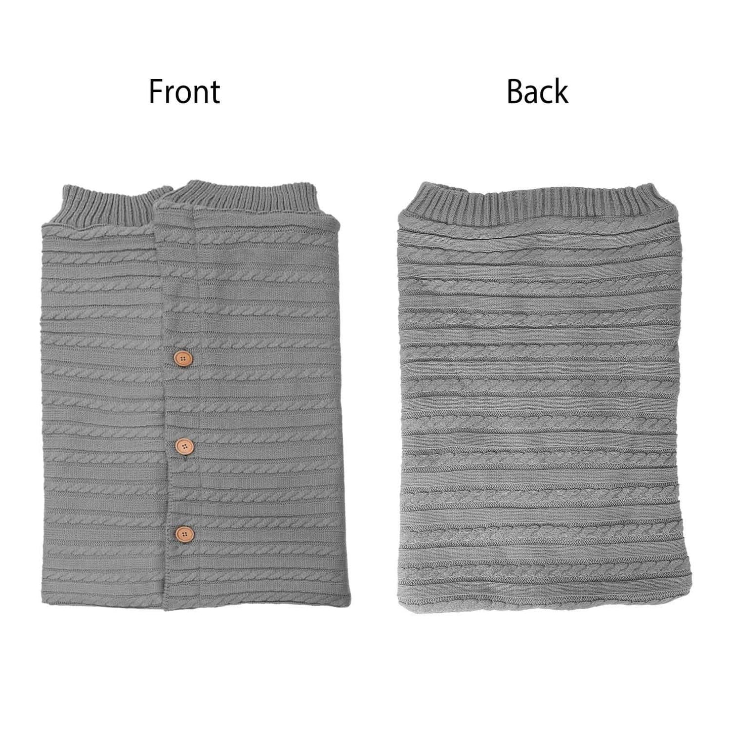 Baby Knit Swaddle Blanket Wrap with Buttons DailySale