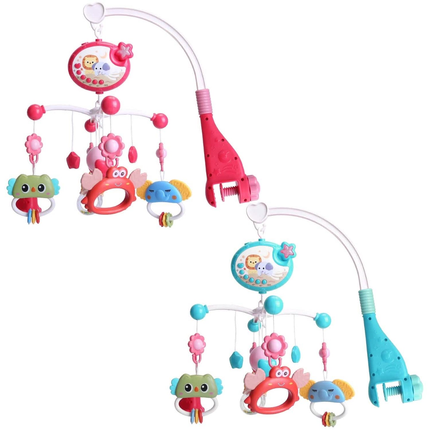 Baby Musical Crib Bed Bell Rotating Mobile Star Projection DailySale