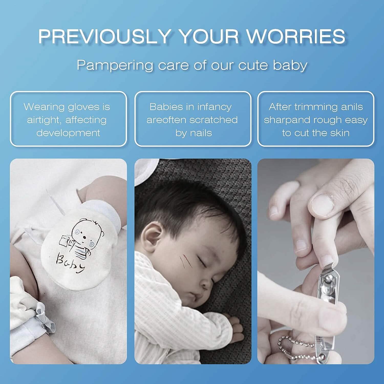 Baby Nail Clippers Baby Safe Electric Trimmer Nail File Kit DailySale