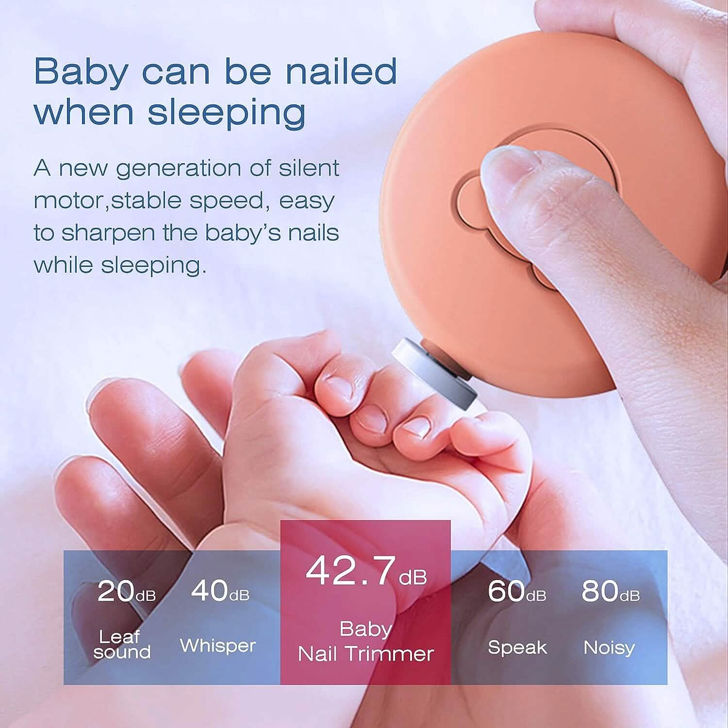Baby Nail Clippers Baby Safe Electric Trimmer Nail File Kit DailySale