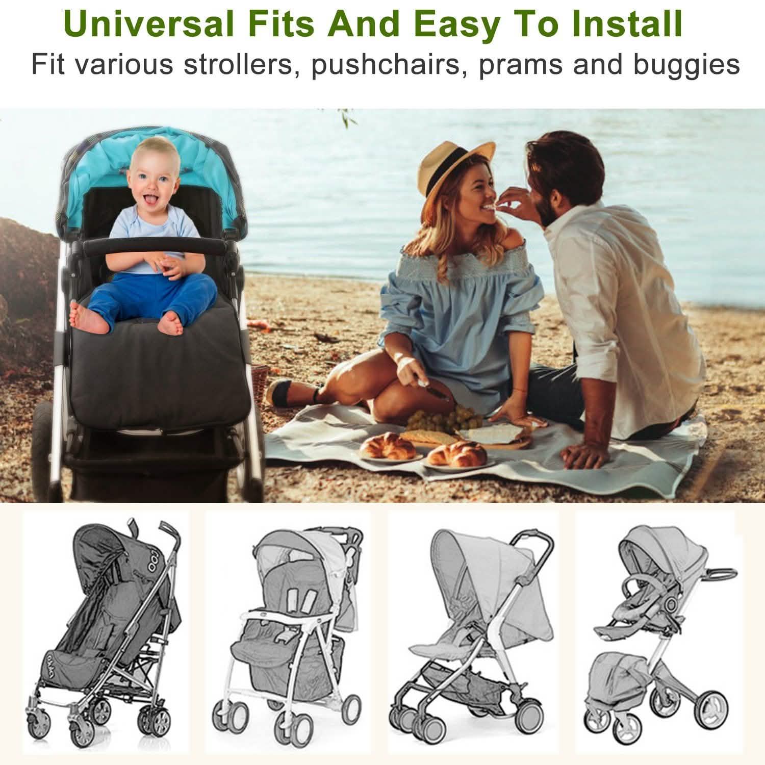Baby Stroller Sleeping Bag Newborn Swaddle Wrap Toddler Footmuff Blanket DailySale