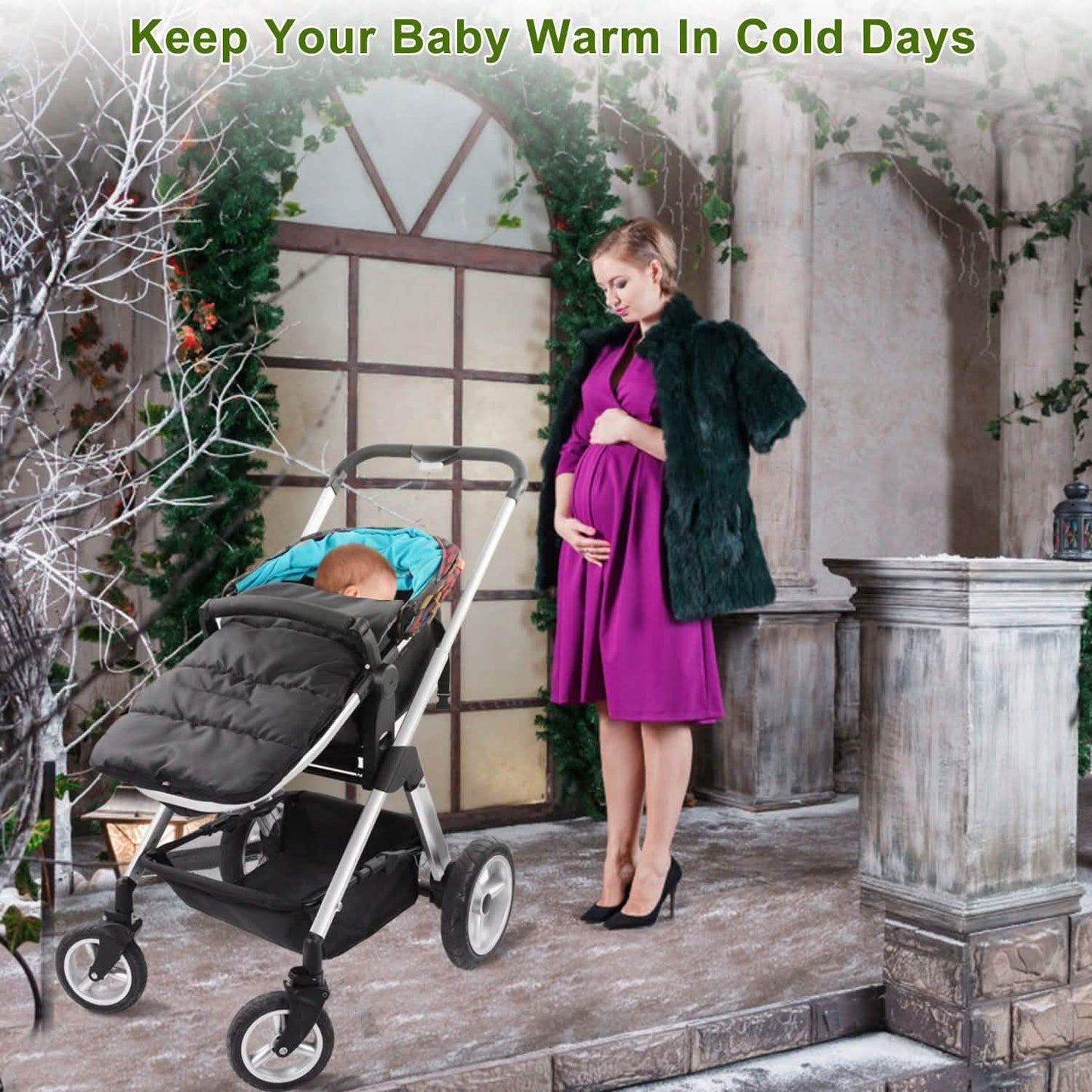Baby Stroller Sleeping Bag Newborn Swaddle Wrap Toddler Footmuff Blanket DailySale