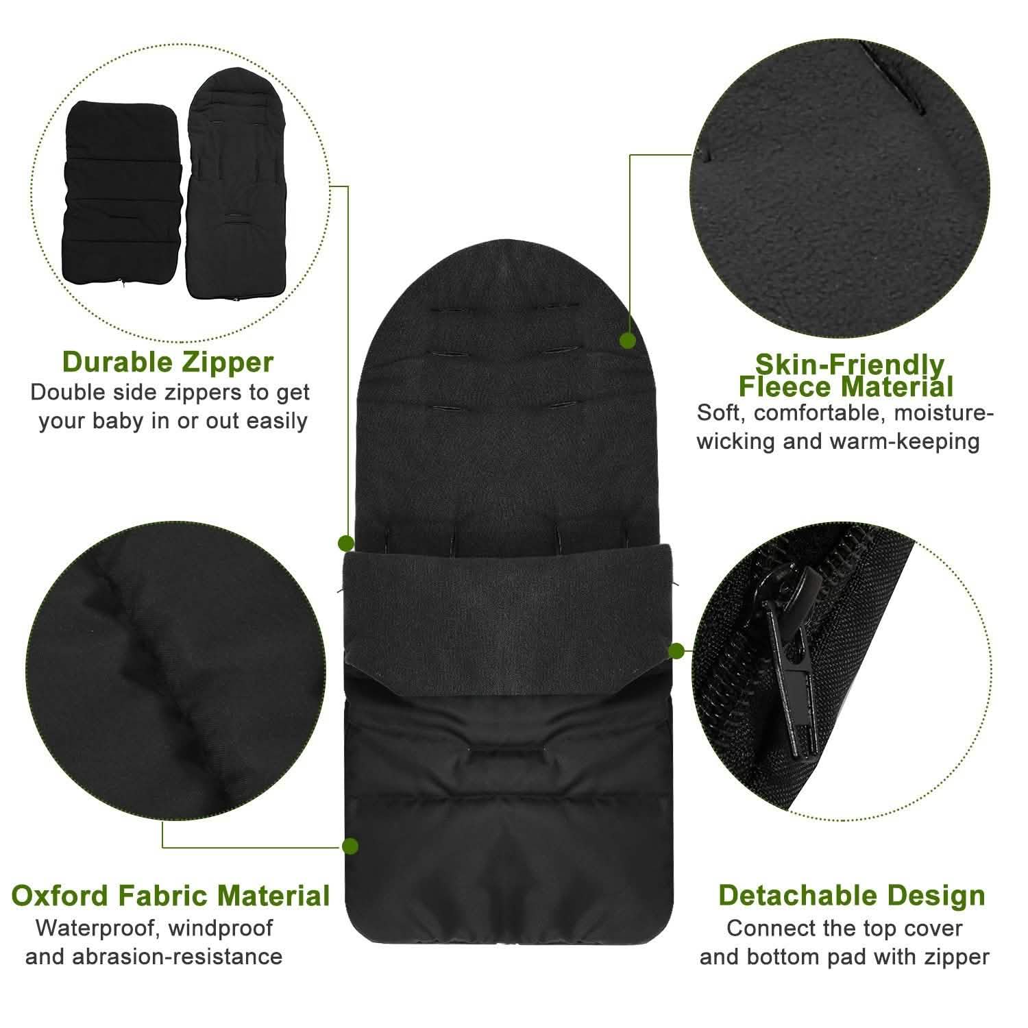 Baby Stroller Sleeping Bag Newborn Swaddle Wrap Toddler Footmuff Blanket DailySale