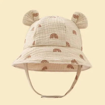 Baby Summer Beach Adjustable Bucket Cute Cotton Hat with Ears DailySale