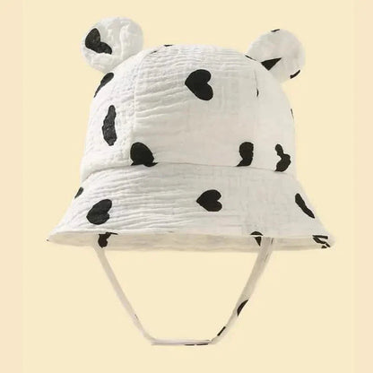Baby Summer Beach Adjustable Bucket Cute Cotton Hat with Ears DailySale