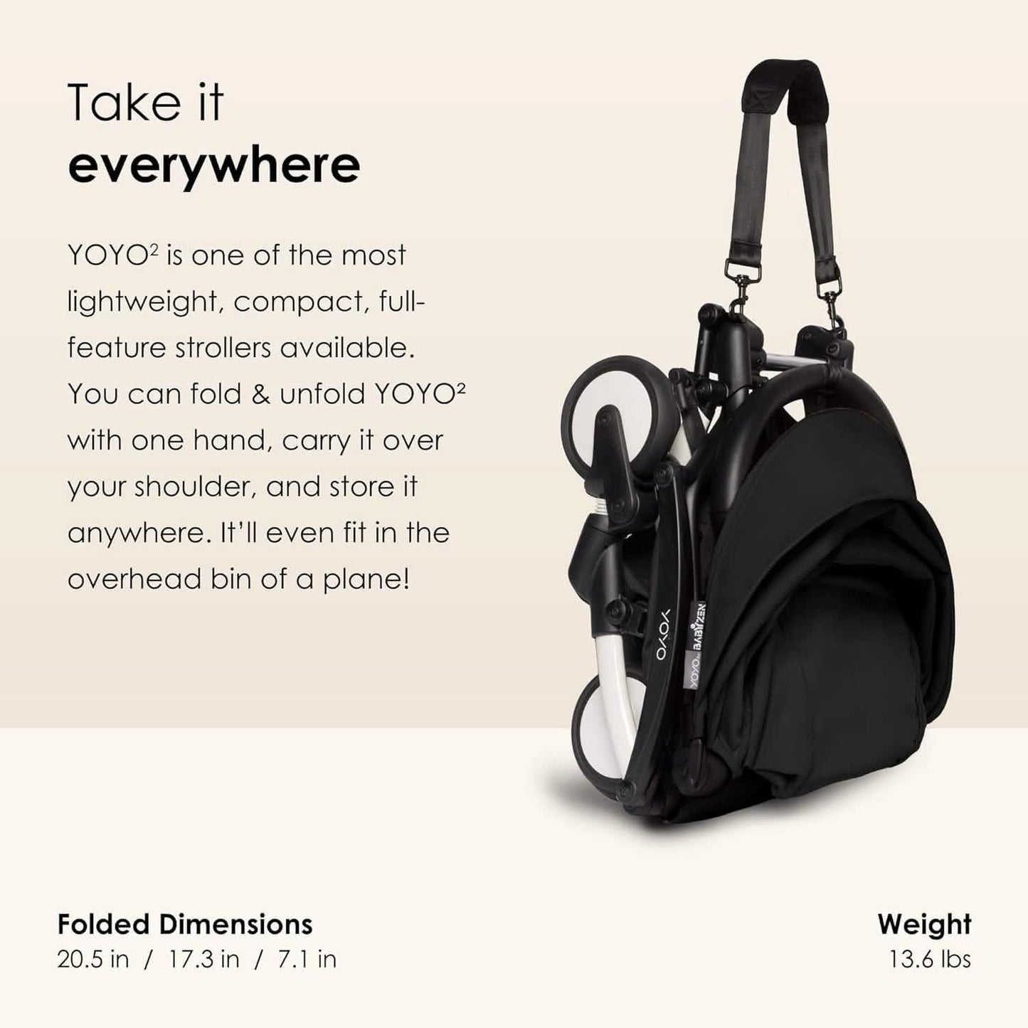 BABYZEN YOYO2 Stroller Lightweight & Compact - Black (Refurbished) DailySale