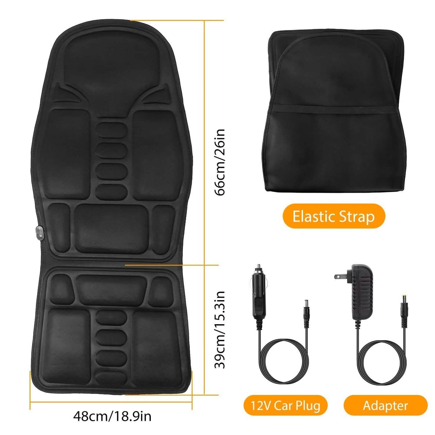 Back Massager Cushion Electric Massage Car Seat DailySale