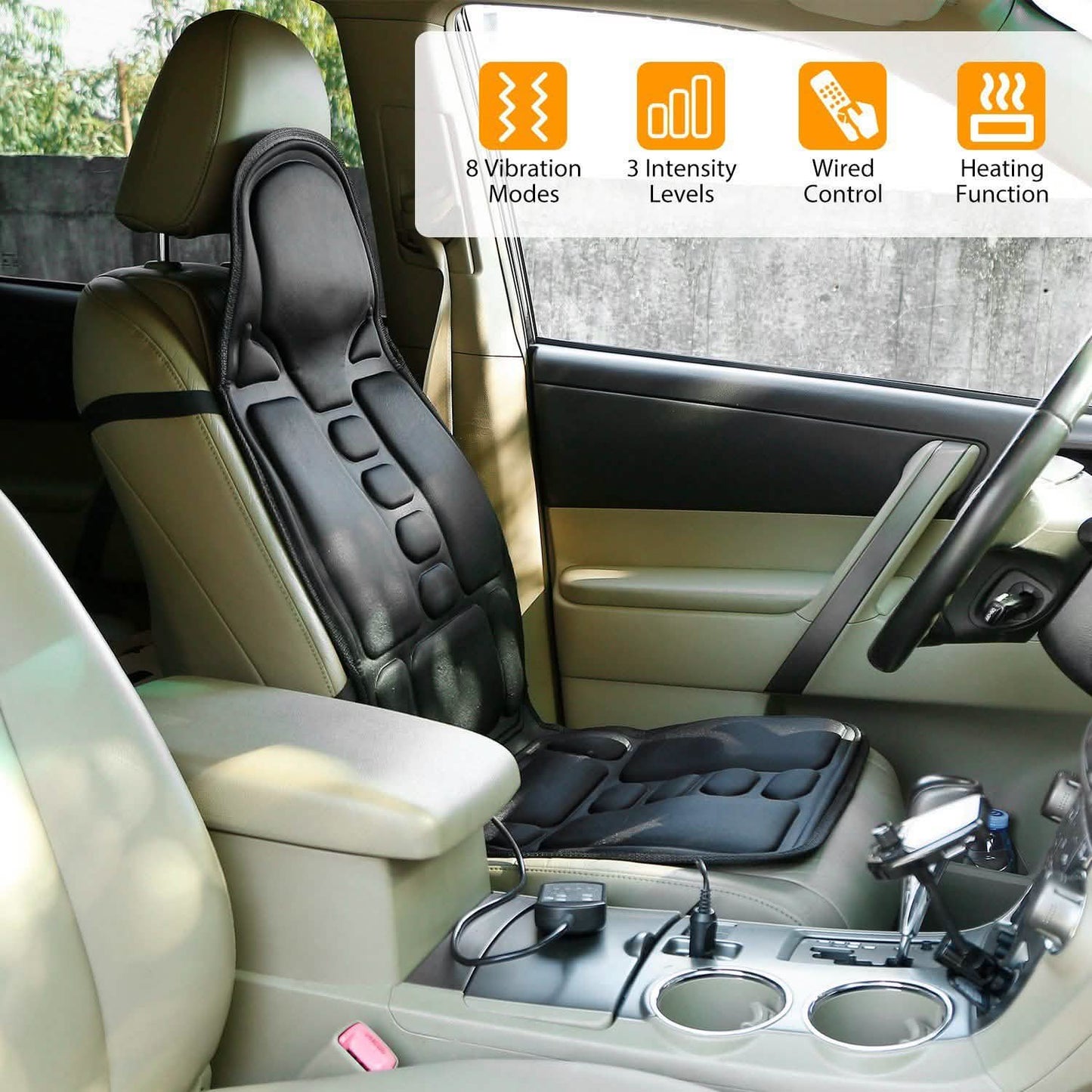 Back Massager Cushion Electric Massage Car Seat DailySale