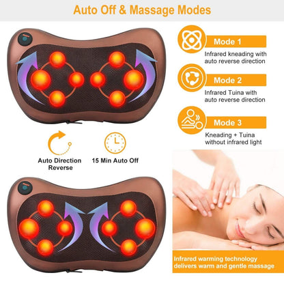 Back Neck and Shoulder Massage Pillow DailySale
