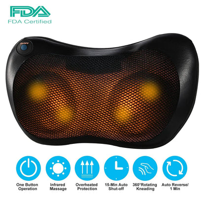 Back Neck Massage Pillow Kneading Massager DailySale