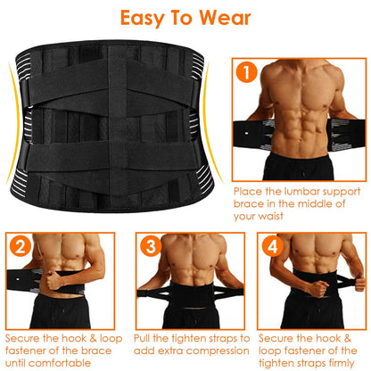 Back Support Brace Breathable Mesh Lumbar Support Belt DailySale