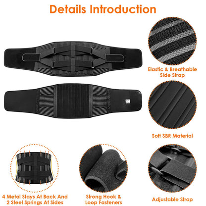 Back Support Brace Breathable Mesh Lumbar Support Belt DailySale