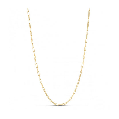 Sterling Silver Gold Plated Paperclip Chain (2.50 mm) Bids.com